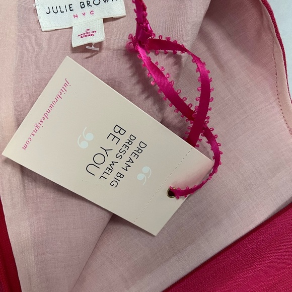 NWT $150 Julie Brown NYC Zane Dress -watermelon Size 2 - Picture 6 of 10